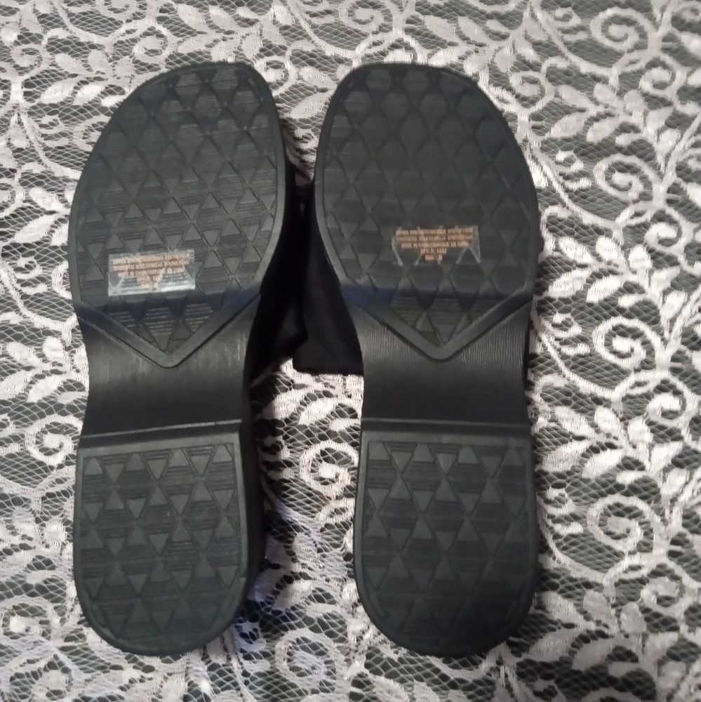 Streetwear Society Black Platform Slides - Picture 3 of 4